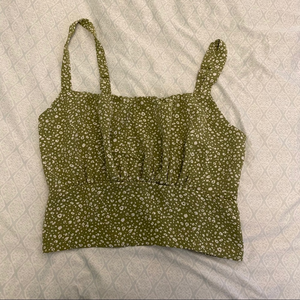 Green tank top